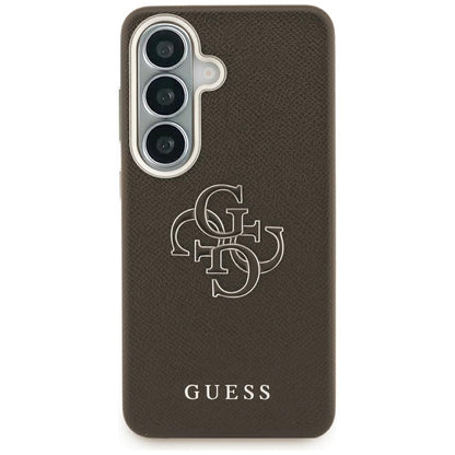 Futrola za Samsung Galaxy S26 Plus S947, Guess, 4G Grained Big and Classic Logo, Braon