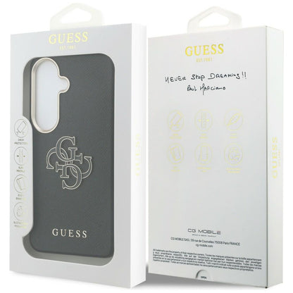 Futrola za Samsung Galaxy S26 Plus S947, Guess, 4G Grained Big and Classic Logo, Crna