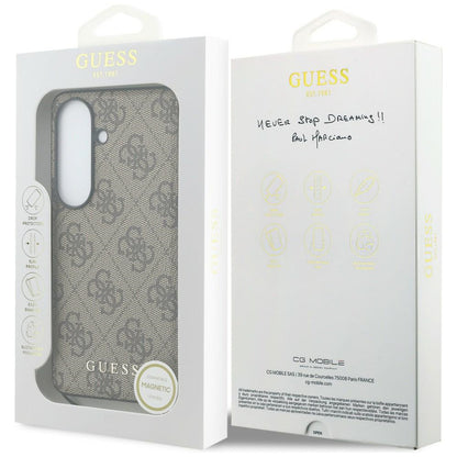 Futrola za Samsung Galaxy S26 S942, Guess, 4G Classic Logo Charm, Braon