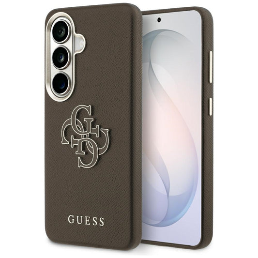 Futrola za Samsung Galaxy S26 S942, Guess, 4G Grained Big and Classic Logo, Braon