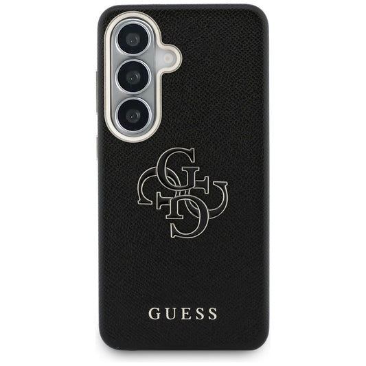Futrola za Samsung Galaxy S26 S942, Guess, 4G Grained Big and Classic Logo, Crna