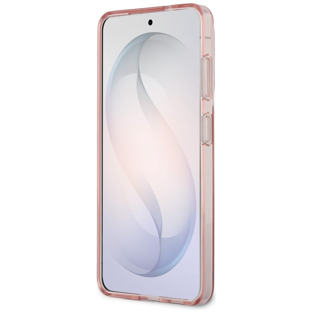 Futrola MagSafe za Samsung Galaxy S26 S942, Guess, IML Gradient Triangle Logo, Roze