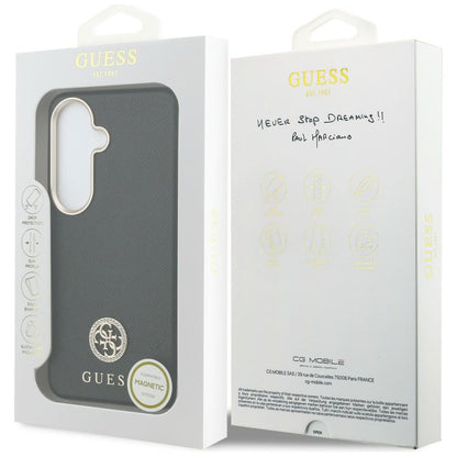 Futrola za Samsung Galaxy S26 S942, Guess, Rhinestone Round Logo, Crna