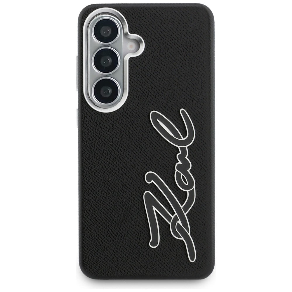 Futrola za Samsung Galaxy S26 S942, Karl Lagerfeld, Signature Resin Logo, Crna