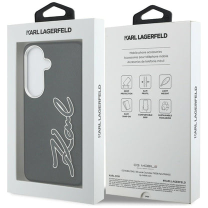Futrola za Samsung Galaxy S26 S942, Karl Lagerfeld, Signature Resin Logo, Crna