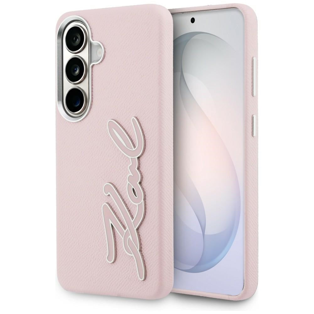 Futrola za Samsung Galaxy S26 S942, Karl Lagerfeld, Signature Resin Logo, Roze