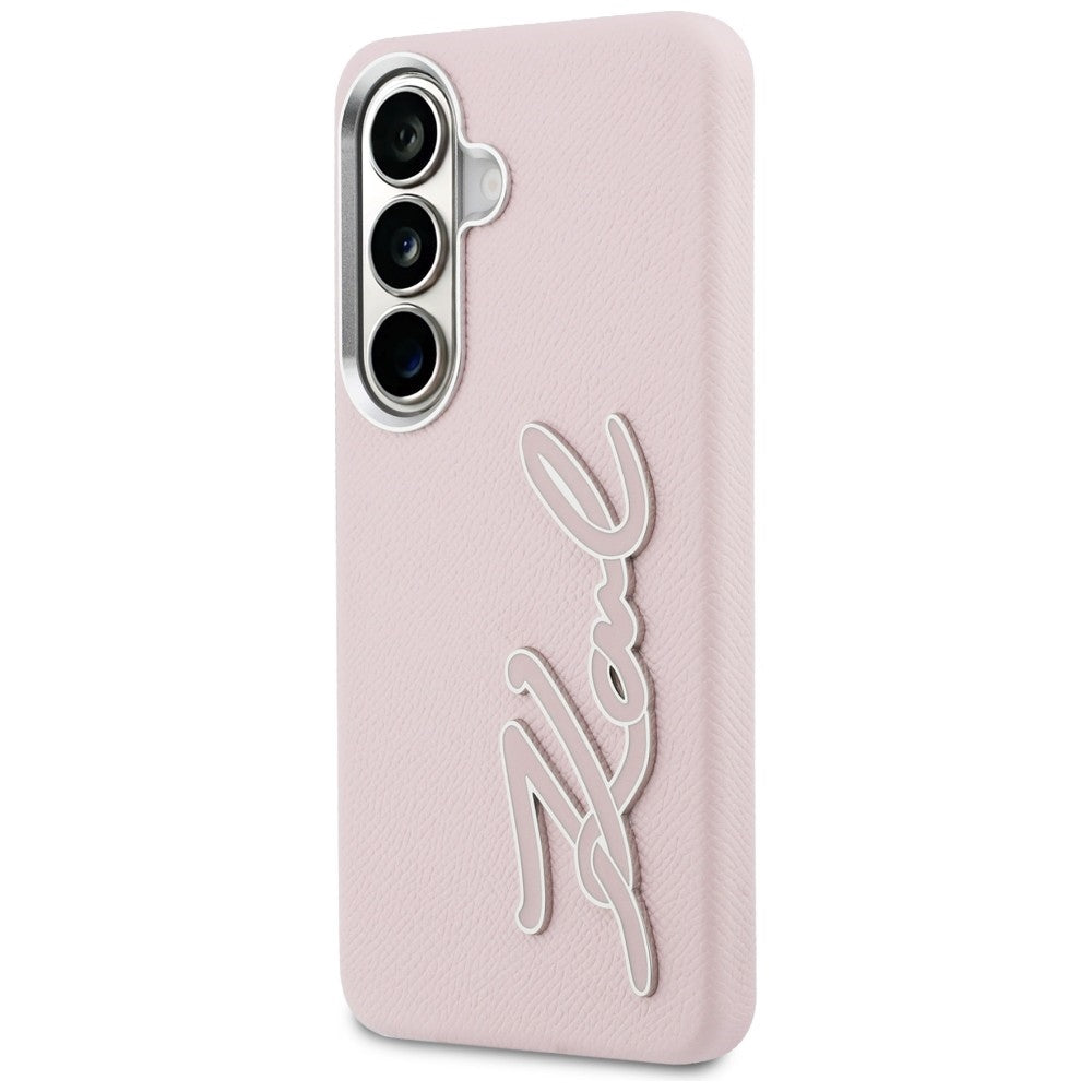 Futrola za Samsung Galaxy S26 S942, Karl Lagerfeld, Signature Resin Logo, Roze