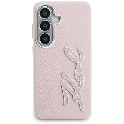 Futrola za Samsung Galaxy S26 S942, Karl Lagerfeld, Signature Resin Logo, Roze