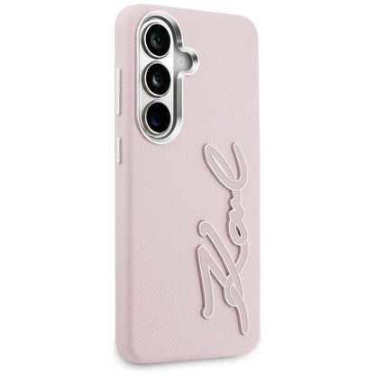 Futrola za Samsung Galaxy S26 S942, Karl Lagerfeld, Signature Resin Logo, Roze