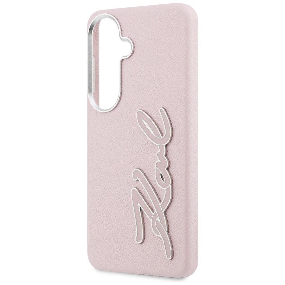 Futrola za Samsung Galaxy S26 S942, Karl Lagerfeld, Signature Resin Logo, Roze