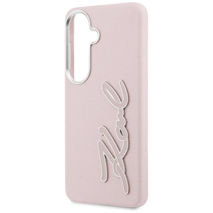 Futrola za Samsung Galaxy S26 S942, Karl Lagerfeld, Signature Resin Logo, Roze