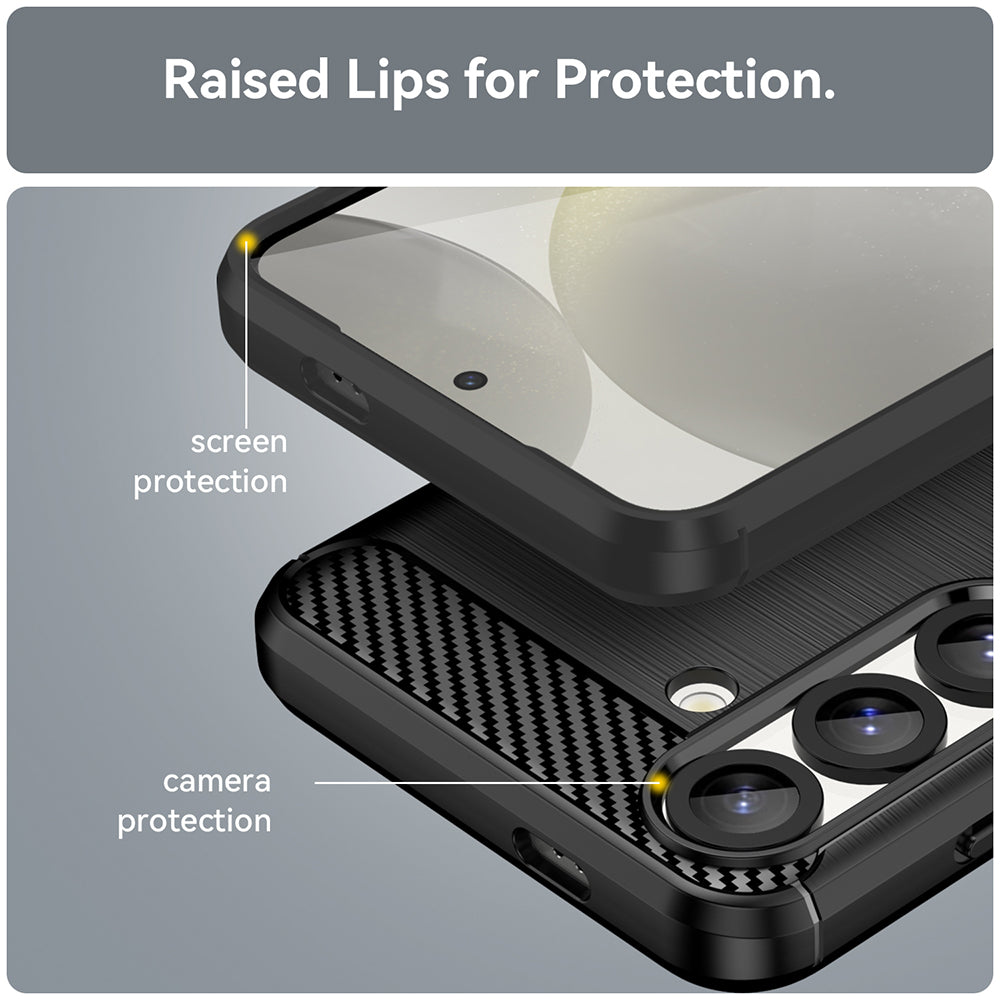 Futrola za Samsung Galaxy S26, Techsuit, Karbon, Crna