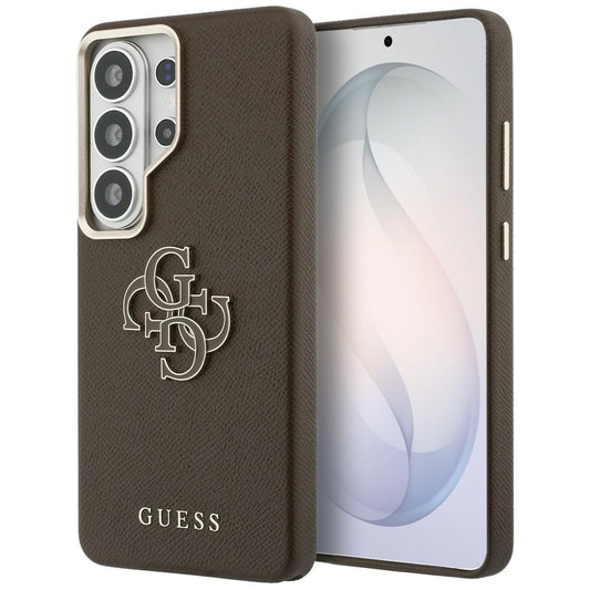Futrola za Samsung Galaxy S26 Ultra S948, Guess, 4G Grained Big and Classic Logo, Braon