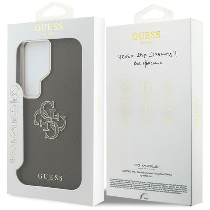 Futrola za Samsung Galaxy S26 Ultra S948, Guess, 4G Grained Big and Classic Logo, Braon