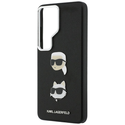 Futrola za Samsung Galaxy S26 Ultra S948, Karl Lagerfeld, Saffiano Karl & Choupette's Head Pin, Crna