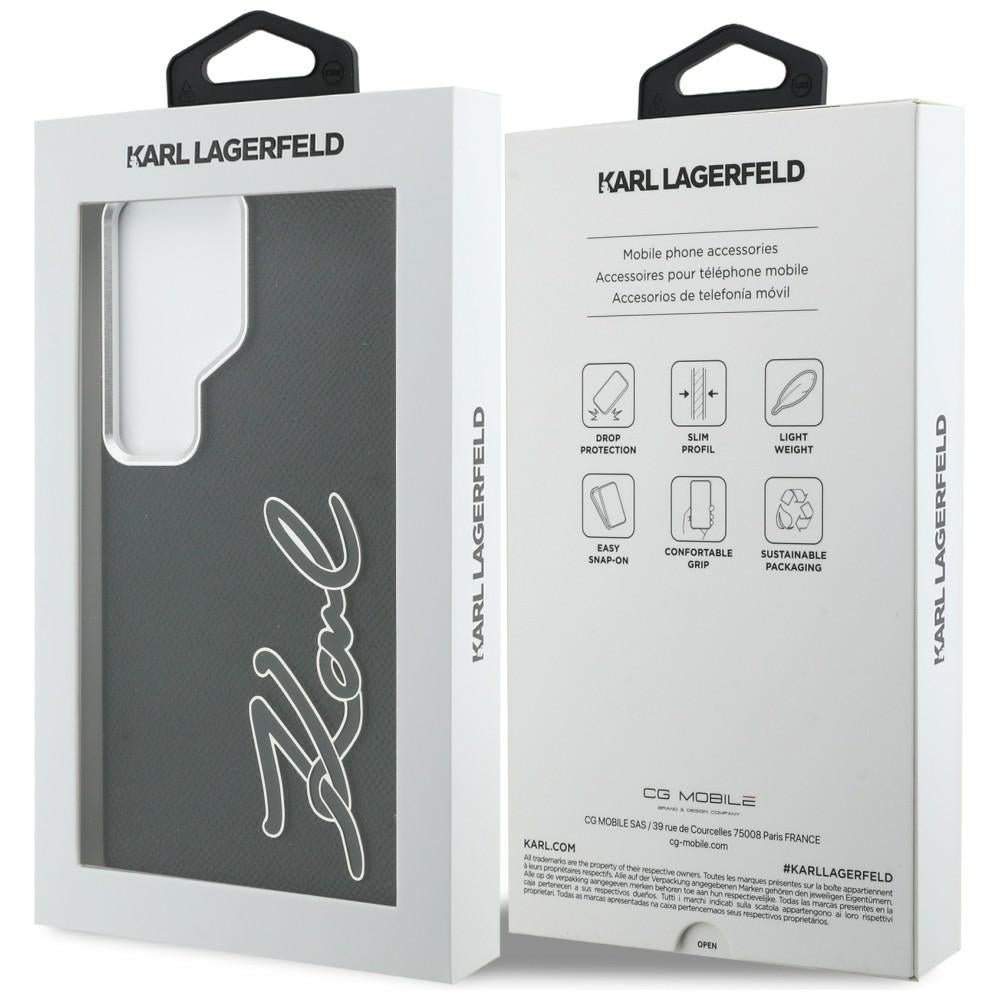 Futrola za Samsung Galaxy S26 Ultra S948, Karl Lagerfeld, Signature Resin Logo, Crna