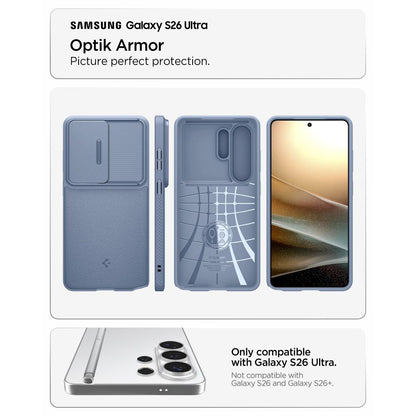 Futrola za Samsung Galaxy S26 Ultra S948, Spigen, Optik Armor, Plava ACS11226
