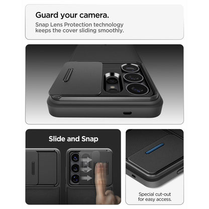 Futrola za Samsung Galaxy S26 Ultra S948, Spigen, Optik Armor, Crna ACS10687