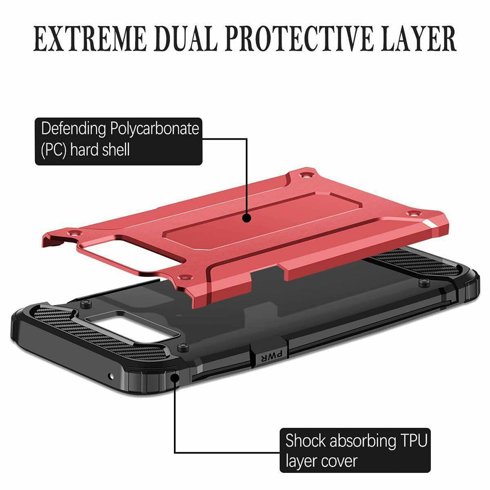 Futrola za Samsung Galaxy S6 G920, Techsuit, Hybrid Armor, Crna