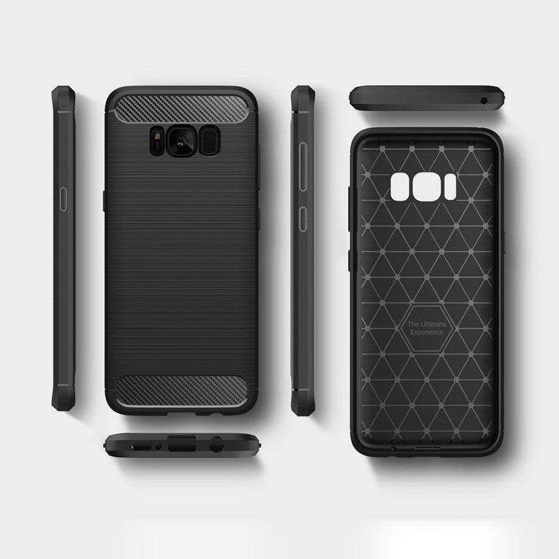 Futrola za Samsung Galaxy S8 G950, Techsuit, Karbon, Crna