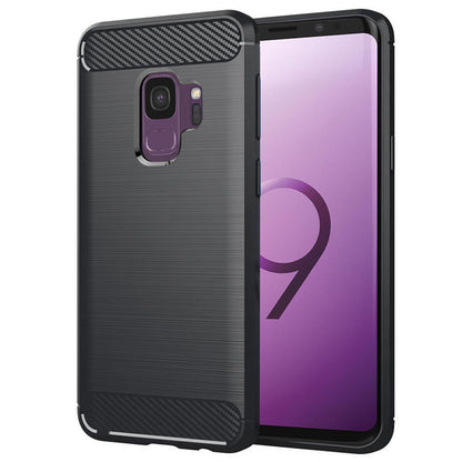 Futrola za Samsung Galaxy S9 G960, Techsuit, Karbon, Crna