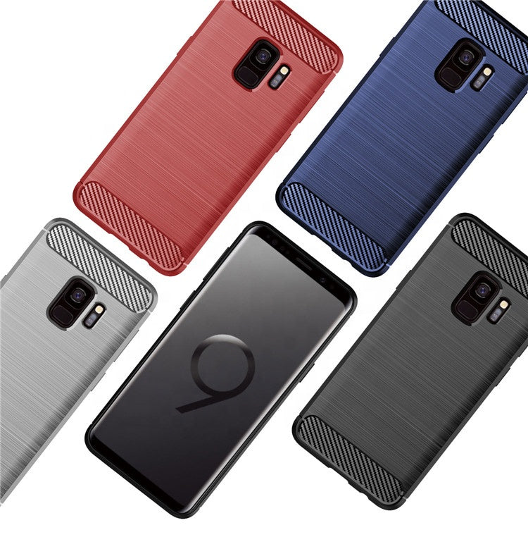 Futrola za Samsung Galaxy S9 G960, Techsuit, Karbon, Crna