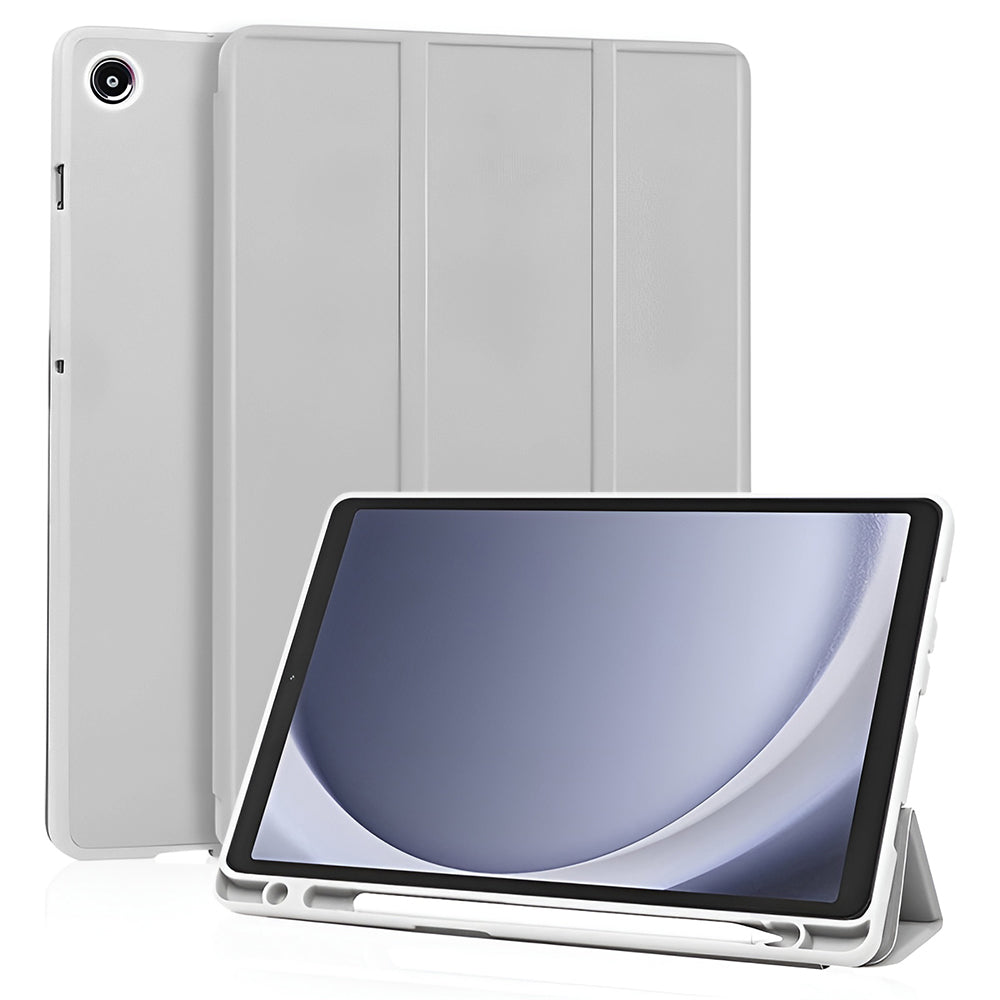 Husa za Samsung Galaxy Tab A11 / Tab A9, Techsuit, Flex Trifold New Model, Siva