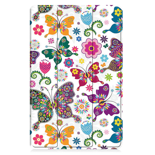 Futrola za Samsung Galaxy Tab A11 / Tab A9, Techsuit, FoldPro Butterfly New Model, Multicolor