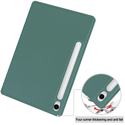 Futrola za Samsung Galaxy Tab S10 FE / Tab S9 FE, Techsuit, Flex Trifold, Zelena