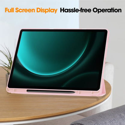 Futrola za Samsung Galaxy Tab S10+ / Tab S9 FE+ / Tab S9+, Techsuit, Flex Trifold, Roze