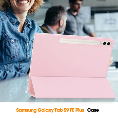 Futrola za Samsung Galaxy Tab S10+ / Tab S9 FE+ / Tab S9+, Techsuit, Flex Trifold, Roze
