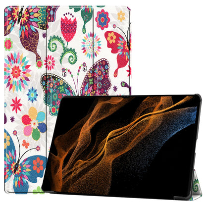 Futrola za Samsung Galaxy Tab S10 Ultra / Tab S9 Ultra / Tab S8 Ultra, Techsuit, FoldPro Butterfly, Multicolor