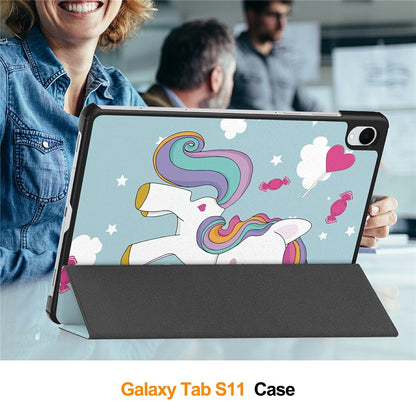 Futrola za Samsung Galaxy Tab S11, Techsuit, FoldPro Unicorn, Višebojna