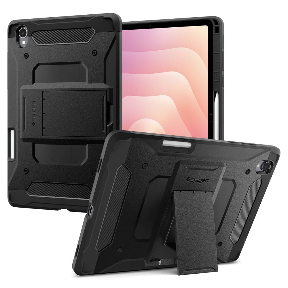 Futrola za Samsung Galaxy Tab S12 Plus, Spigen, Tough Armor Pro, Crna ACS11827