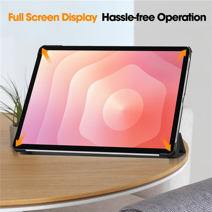 Futrola za Samsung Galaxy Tab S12 Plus, Techsuit, FoldPro, Roze Zlatna