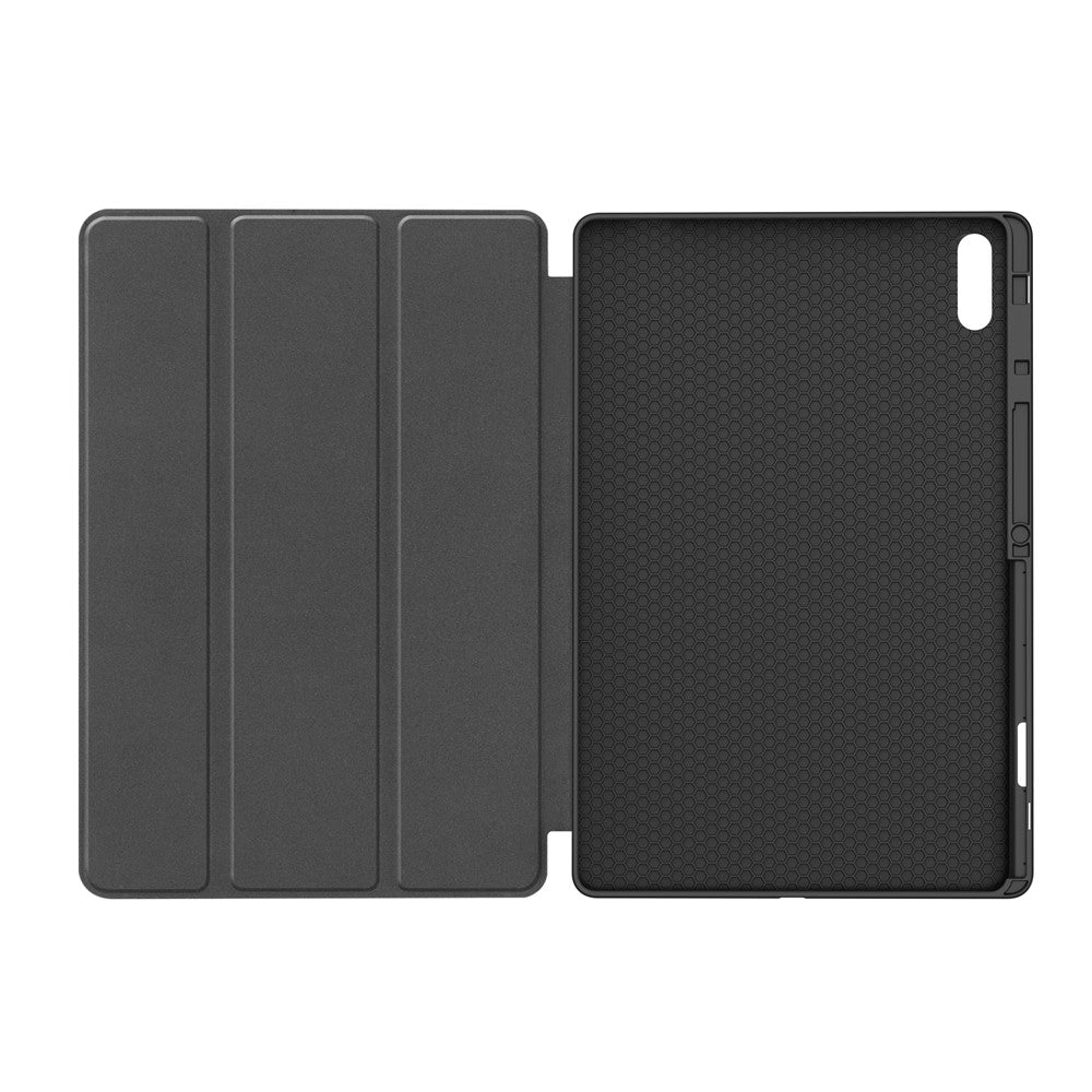 Futrola za Samsung Galaxy Tab S12 Ultra / Tab S11 Ultra, Techsuit, Flex Trifold, Siva
