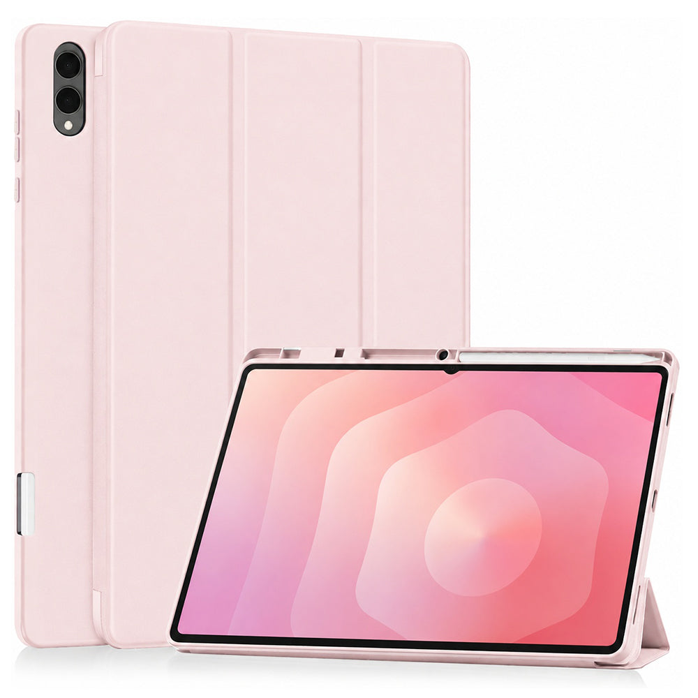 Futrola za Samsung Galaxy Tab S12 Ultra / Tab S11 Ultra, Techsuit, Flex Trifold, Roze