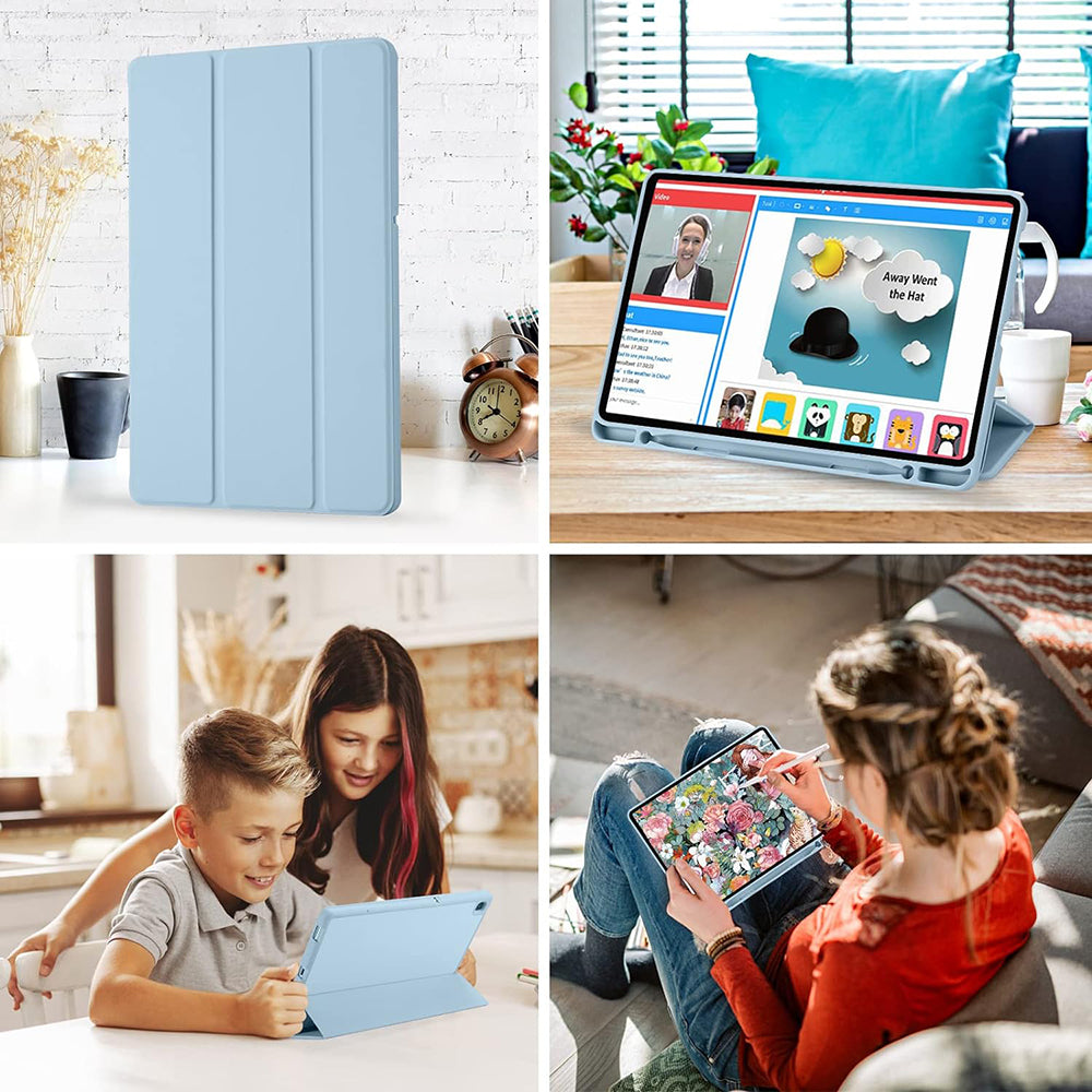 Futrola za Samsung Galaxy Tab S6 Lite (2024) / Tab S6 Lite (2022) / Tab S6 Lite (2020), Techsuit, Flex Trifold, Plava
