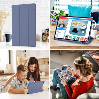 Futrola za Samsung Galaxy Tab S6 Lite (2024) / Tab S6 Lite (2022) / Tab S6 Lite (2020), Techsuit, Flex Trifold, Ljubičasta