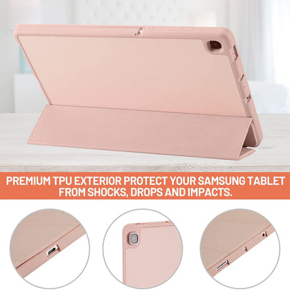 Futrola za Samsung Galaxy Tab S6 Lite (2024) / Tab S6 Lite (2022) / Tab S6 Lite (2020), Techsuit, Flex Trifold, Roze