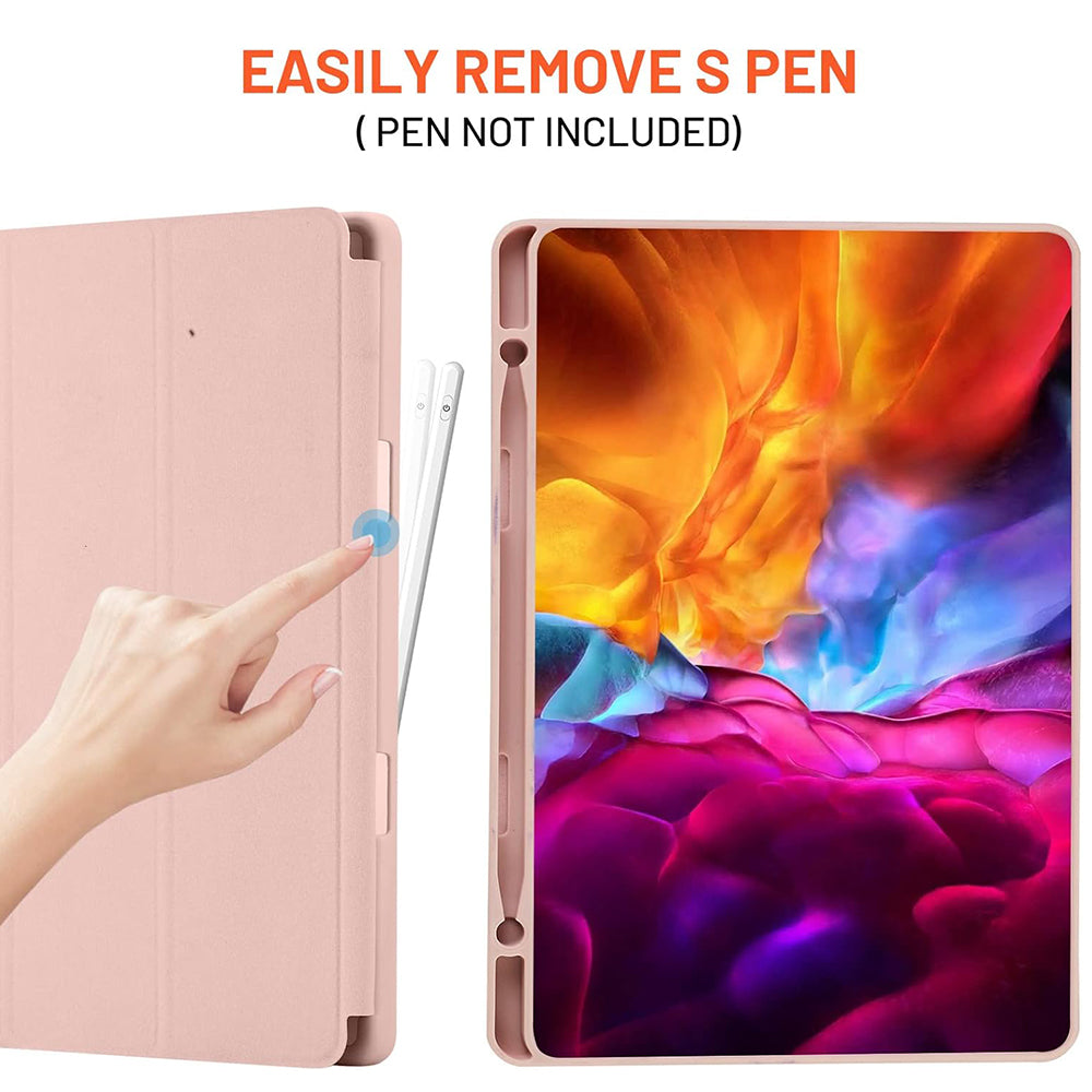 Futrola za Samsung Galaxy Tab S6 Lite (2024) / Tab S6 Lite (2022) / Tab S6 Lite (2020), Techsuit, Flex Trifold, Roze