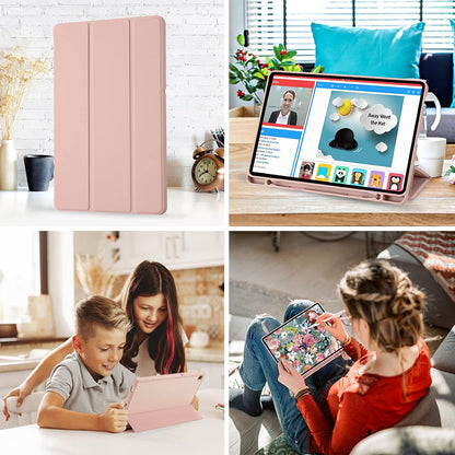 Futrola za Samsung Galaxy Tab S6 Lite (2024) / Tab S6 Lite (2022) / Tab S6 Lite (2020), Techsuit, Flex Trifold, Roze