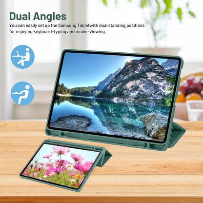 Futrola za Samsung Galaxy Tab S6 Lite (2024) / Tab S6 Lite (2022) / Tab S6 Lite (2020), Techsuit, Flex Trifold, Zelena