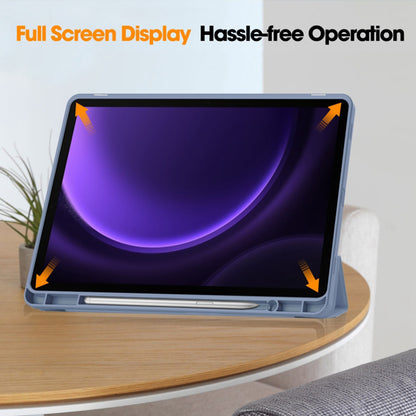 Futrola za Samsung Galaxy Tab S9 FE / Tab S9 / Tab S10 FE, Techsuit, Flex Trifold, Ljubičasta
