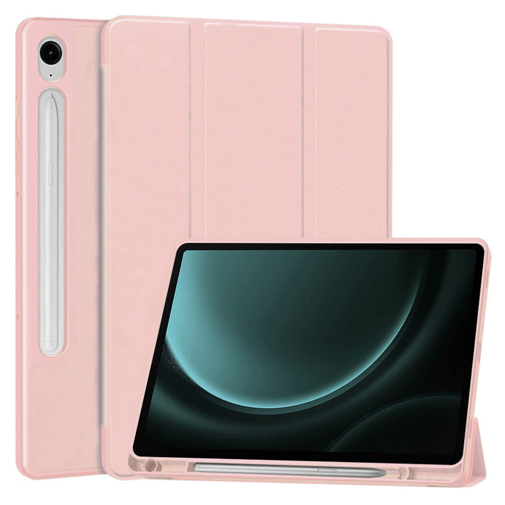 Futrola za Samsung Galaxy Tab S9 FE / Tab S9 / Tab S10 FE, Techsuit, Flex Trifold, Roze