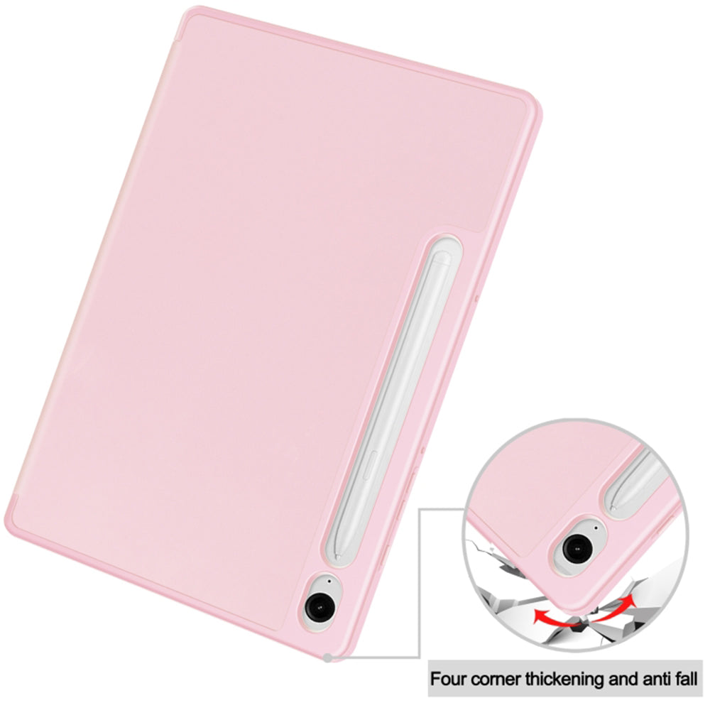 Futrola za Samsung Galaxy Tab S9 FE / Tab S9 / Tab S10 FE, Techsuit, Flex Trifold, Roze