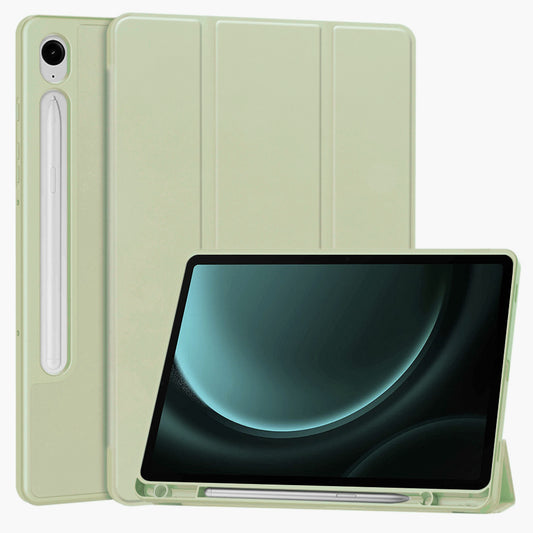 Futrola za Samsung Galaxy Tab S9 FE / Tab S9 / Tab S10 FE, Techsuit, Flex Trifold, Zelena Matcha