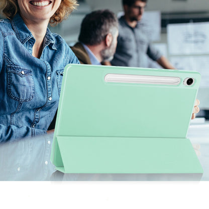 Futrola za Samsung Galaxy Tab S9 FE / Tab S9 / Tab S10 FE, Techsuit, Flex Trifold, Zelena Matcha