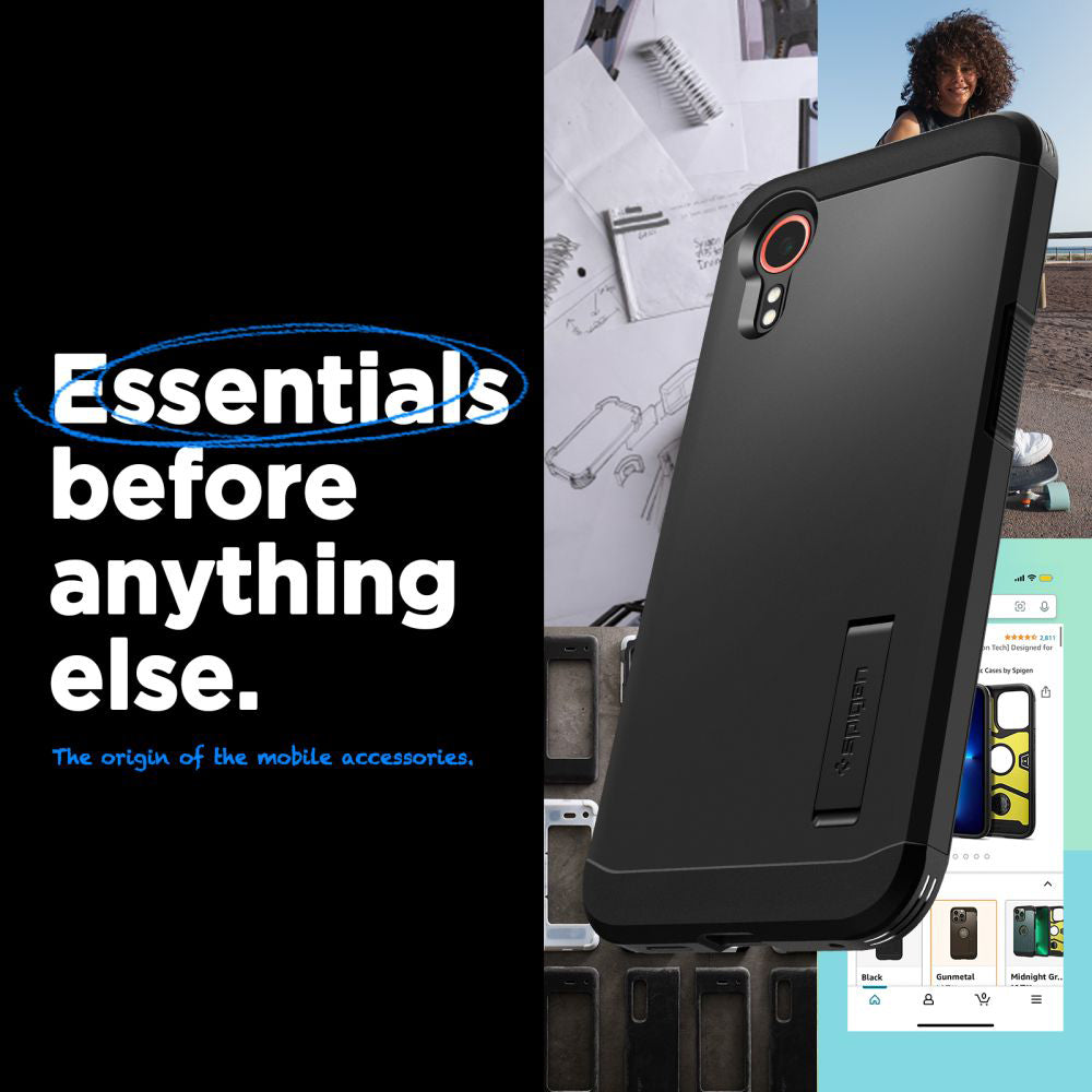 Futrola za Samsung Galaxy Xcover7 G556, Spigen, Tough Armor, Crna ACS07505