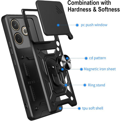 Futrola za Samsung Galaxy XCover7 Pro, Techsuit, CamShield, Crna